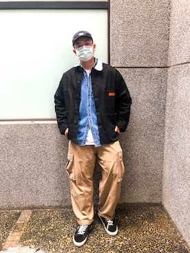 「Levi’s ENGINEERED JEANS（リーバイスエンジニアジーンズ）のアイテム（ジャケット/アウター）」を使った、TRIBUTO さん（メンズ・184cm）の冬コーディネート