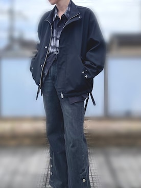 「RAGEBLUE（レイジブルー）のアイテム（ブルゾン）」を使った、KANT.さん（メンズ・171cm）の春コーディネート