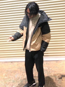 「BEAMS（ビームス）のアイテム（ダウンジャケット/コート）」を使った、yassan41さん（メンズ・175cm）の秋コーディネート