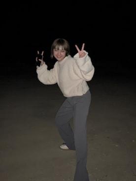 「ROOM（-）のアイテム」を使った、chiyuriclosetさん（レディース・152cm）の冬コーディネート