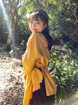 「yellow」｜chiyuriclosetさん（レディース・152cm）の冬コーディネート