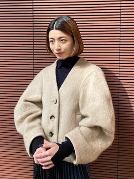 「08sircus（ゼロエイトサーカス）のアイテム」を使った、諌山桜花さん（レディース・155cm）の秋コーディネート