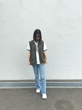 「ミニタリー」｜mayuさん（レディース・158cm）の春コーディネート