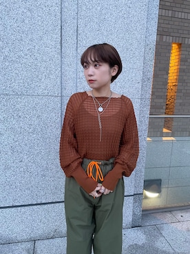 「Kastane（カスタネ）のアイテム（リング）」を使った、momoko1210さん（レディース・152cm）の冬コーディネート