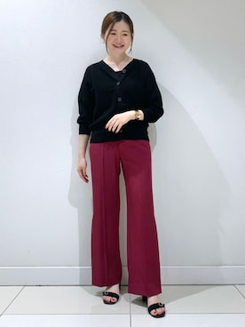 「インディヴィ」｜「アイテム（タンクトップ）」を使った、akariさん（レディース・151cm）の秋コーディネート
