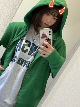 「ストリート系」｜「アイテム（アクセサリー）」を使った、ほのまるさん（レディース・160cm）の冬コーディネート