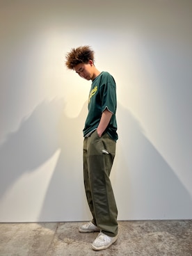 「HUF（ハフ）のアイテム（その他パンツ）」を使った、もとやさん（メンズ・178cm）の春コーディネート