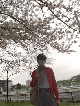 「UNIVERSAL OVERALL（ユニバーサルオーバーオール）のアイテム」を使った、特養介護士さん（メンズ・170cm）の春コーディネート