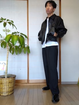 「アイテム（ジャケット/アウター）」を使った、特養介護士さん（メンズ・170cm・40代）の秋コーディネート