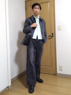 「tk.TAKEO KIKUCHI（ティーケータケオキクチ）のアイテム」を使った、特養介護士さん（メンズ・170cm）の春コーディネート