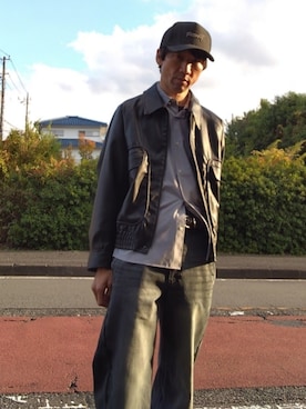 「アイテム（シャツ/ブラウス）」を使った、特養介護士さん（メンズ・170cm・40代）の秋コーディネート