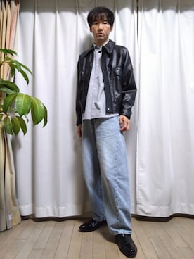 「アイテム（ブレスレット）」を使った、特養介護士さん（メンズ・170cm・40代）の秋コーディネート