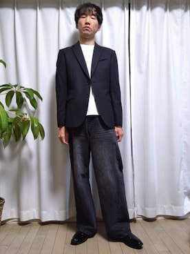 「アイテム（アクセサリー）」を使った、特養介護士さん（メンズ・170cm・40代）の秋コーディネート