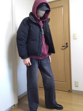 「XLARGE（エクストララージ）のアイテム」を使った、特養介護士さん（メンズ・170cm）の冬コーディネート