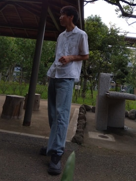 「アイテム（ブレスレット）」を使った、特養介護士さん（メンズ・170cm・40代）の秋コーディネート