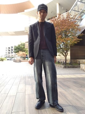 「メンズファッション」｜特養介護士さん（メンズ・170cm）の冬コーディネート