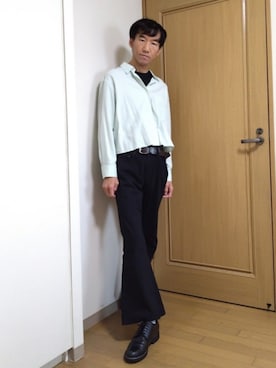 「UNIVERSAL OVERALL（ユニバーサルオーバーオール）のアイテム」を使った、特養介護士さん（メンズ・170cm）の秋コーディネート