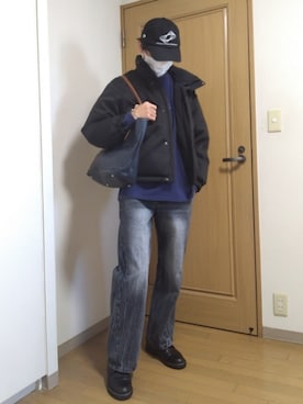 「UNION STATION（ユニオンステーション）のアイテム」を使った、特養介護士さん（メンズ・170cm）の冬コーディネート