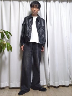 「アイテム（Tシャツ/カットソー）」を使った、特養介護士さん（メンズ・170cm・40代）の秋コーディネート