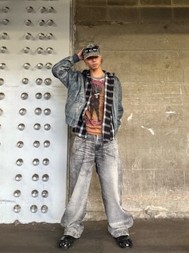 松尾風音さん（メンズ・180cm）の春コーディネート