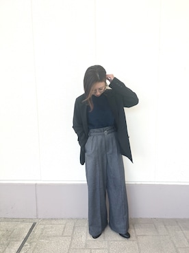 「季節の変わり目羽織コーデ」｜MINAMIさん（レディース・155cm）の秋コーディネート