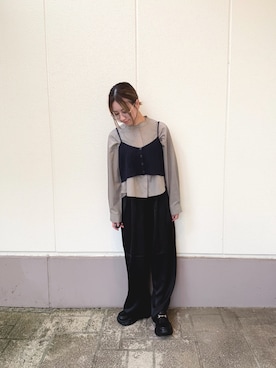 「ITEMS URBANRESEARCH（アイテムズ アーバンリサーチ）のアイテム」を使った、MINAMIさん（レディース・155cm）の秋コーディネート