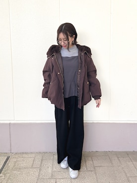 MINAMIさん（レディース・155cm）の冬コーディネート