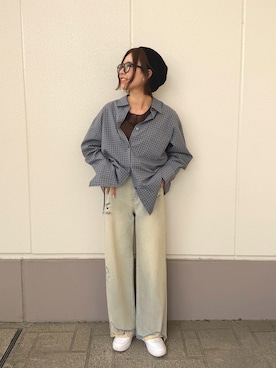 「ITEMS URBANRESEARCH（アイテムズ アーバンリサーチ）のアイテム」を使った、MINAMIさん（レディース・155cm）の春コーディネート