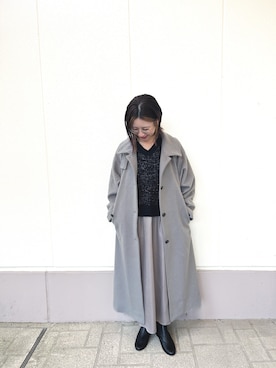 「アイテム（その他アウター）」を使った、MINAMIさん（レディース・155cm）の秋コーディネート