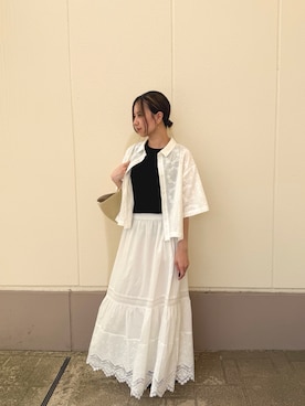 「RODE SKO（ロデスコ）のアイテム」を使った、MINAMIさん（レディース・155cm）の夏コーディネート