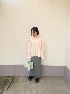 「URBAN RESEARCH Sonny Label（アーバンリサーチサニーレーベル）のアイテム」を使った、MINAMIさん（レディース・155cm）の春コーディネート