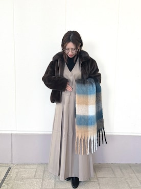 MINAMIさん（レディース・155cm）の冬コーディネート