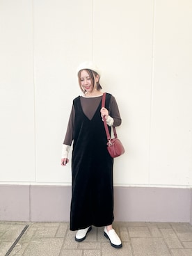MINAMIさん（骨格ナチュラル・レディース・155cm）の秋コーディネート
