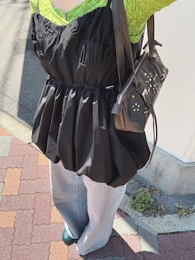 「アイテム（チュニック）」を使った、micmic7さん（レディース・169cm）の秋コーディネート