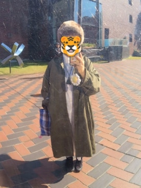 「アイテム（ステンカラーコート）」を使った、ホシコさん（レディース・153cm）の秋コーディネート