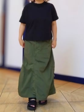 「アイテム（腕時計）」を使った、ホシコさん（レディース・153cm）の夏コーディネート