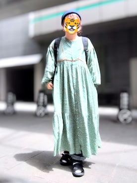 「studio CLIP（スタディオクリップ）のアイテム（パンツ）」を使った、ホシコさん（レディース・153cm）の春コーディネート