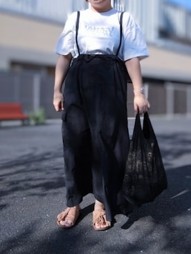 「ぽっちゃり」｜ホシコさん（レディース・153cm）の夏コーディネート