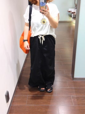 「アイテム（デジタル腕時計）」を使った、ホシコさん（レディース・153cm）の秋コーディネート
