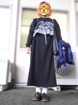 「Samansa Mos2（サマンサ モスモス）のアイテム」を使った、ホシコさん（レディース・153cm）の春コーディネート