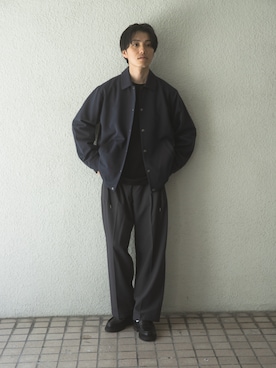 「季節の変わり目羽織コーデ」｜「アイテム（その他アウター）」を使った、uedaさん（メンズ・170cm）の秋コーディネート