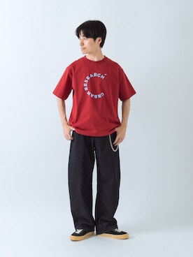 「ITEMS URBANRESEARCH（アイテムズ アーバンリサーチ）のChain 830-63（チャーム、シルバー系）」を使った、uedaさん（メンズ・170cm）の夏コーディネート