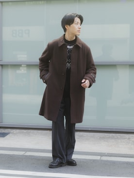 「冬の注目アウター」｜「アイテム（その他アウター）」を使った、uedaさん（メンズ・170cm）の秋コーディネート