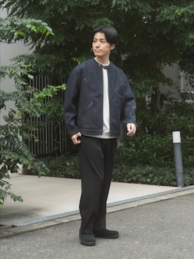 「季節の変わり目羽織コーデ」｜uedaさん（メンズ・170cm）の秋コーディネート