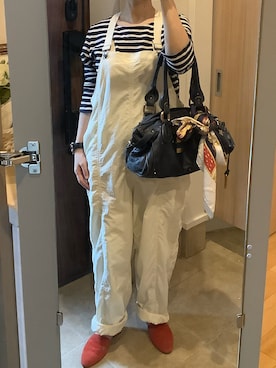 「アイテム（オールインワン・サロペット）」を使った、masemakoさん（レディース・150cm）の秋コーディネート