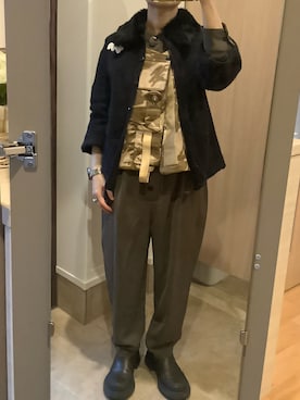 「アイテム（ブローチ/コサージュ）」を使った、masemakoさん（レディース・150cm）の冬コーディネート