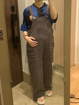 「アイテム（サロペット/オーバーオール）」を使った、masemakoさん（レディース・150cm）の夏コーディネート