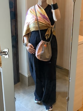 「アイテム（つなぎ/オールインワン）」を使った、masemakoさん（レディース・150cm）の秋コーディネート