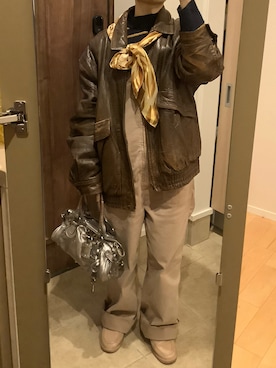 「アイテム（サロペット/オーバーオール）」を使った、masemakoさん（レディース・150cm）の冬コーディネート