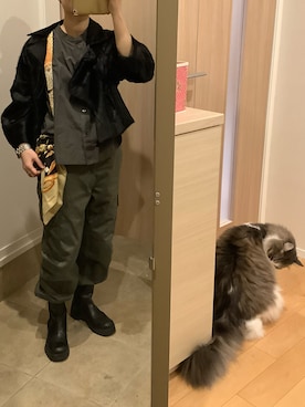 「アイテム（サスペンダー）」を使った、masemakoさん（レディース・150cm）の秋コーディネート